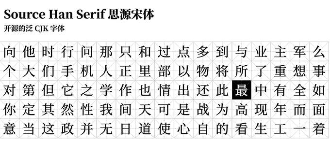 图片[1]-思源宋体 – 谷歌和Adobe发布的又一款全新的免费字体-星火工作站